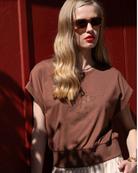 T-SHIRT LIBERJEANS MNGRM EM STRASS - Carla Valente