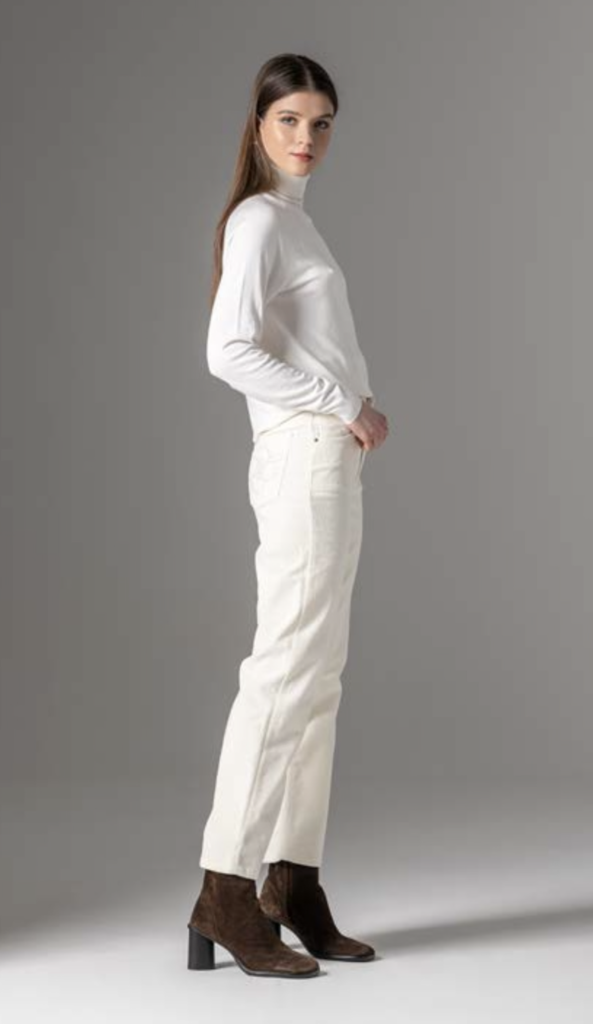CALÇA LIBERJEANS BOMBAZINA DE PERNA RETA - Carla Valente