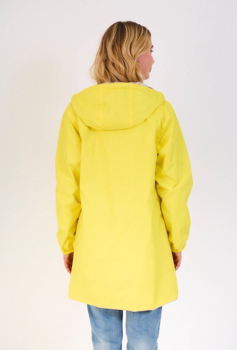 PARKA JUNE TECIDO IMPERMEÁVEL REVERSÍVEL COM CARAPUÇO - Carla Valente