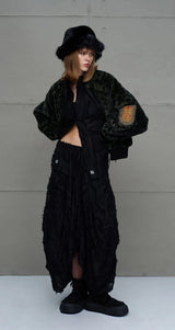 BLUSÃO VDR CROPPED FAKE FUR ANIMAL PRINT - Carla Valente