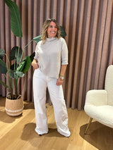 CALÇA PLEASE WIDE LEG BOMBAZINE