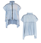 CAMISA VDR ASSIMÉTRICA JEANS COM ZIPER - Carla Valente