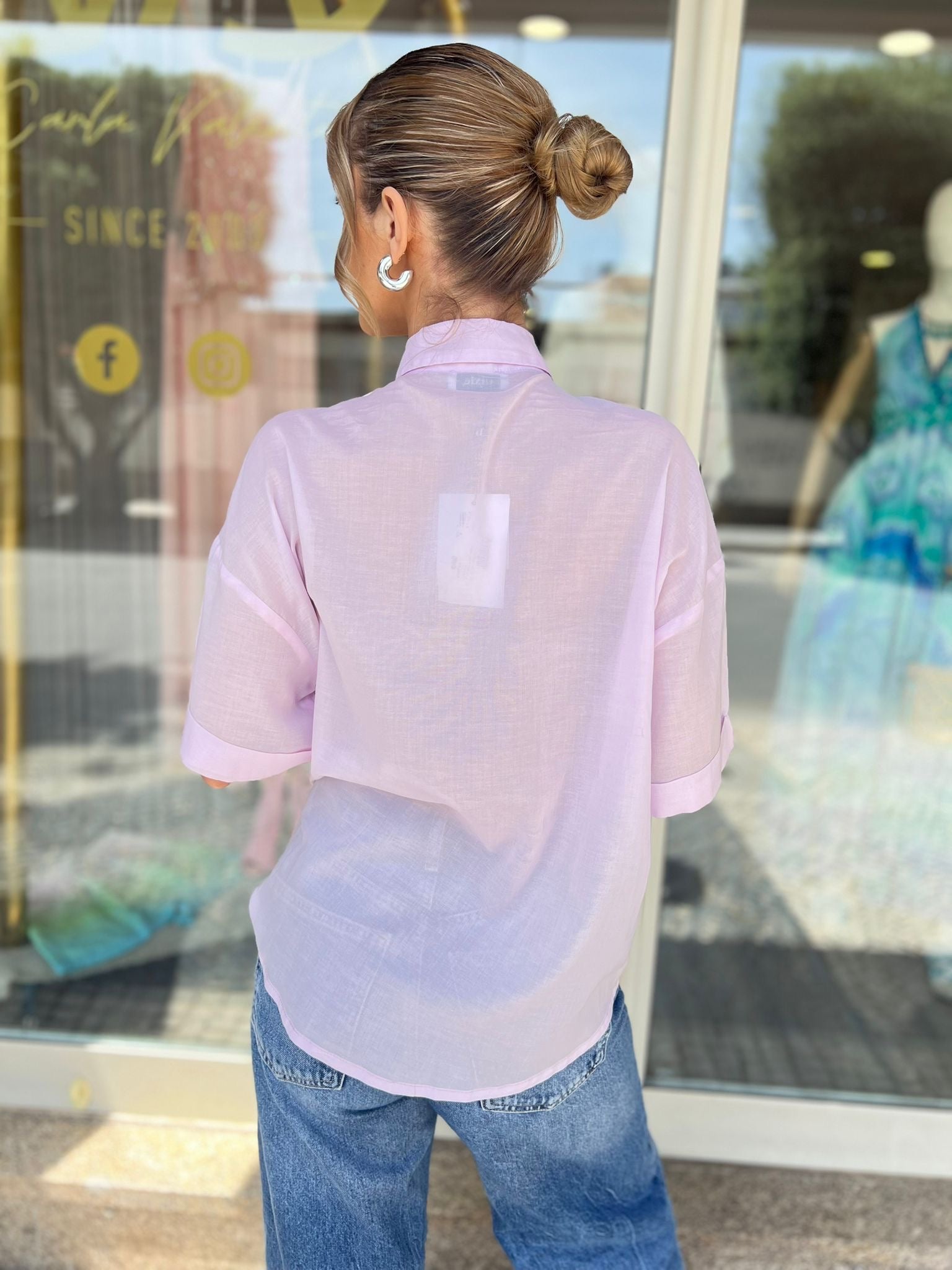 CAMISA DIXIE FECHO LANTEJOULAS - Carla Valente