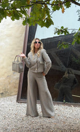 PANTALONA PHO FIRENZE DE MALHA WIDE LEG - Carla Valente
