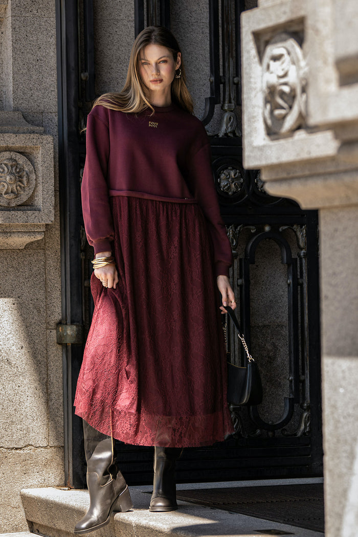 VESTIDO FOURSOUL MIDI COM RENDA - Carla Valente