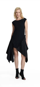 VESTIDO VDR DECOTE BARCO FOLHO ASSIMÉTRO - Carla Valente