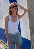 CALÇÃO LIBERJEANS ANNE PESPONTADO A BRANCO - Carla Valente
