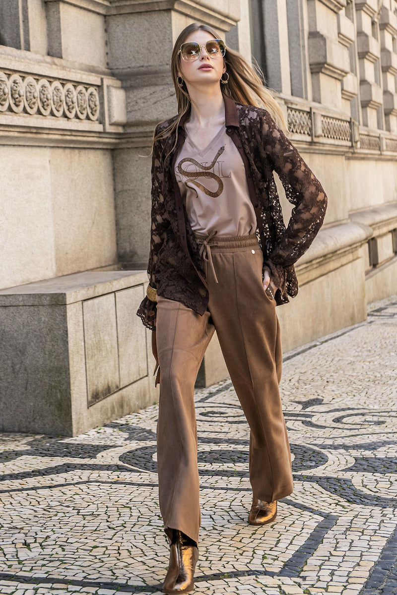 CALÇA FOURSOUL CAMURÇA - Carla Valente