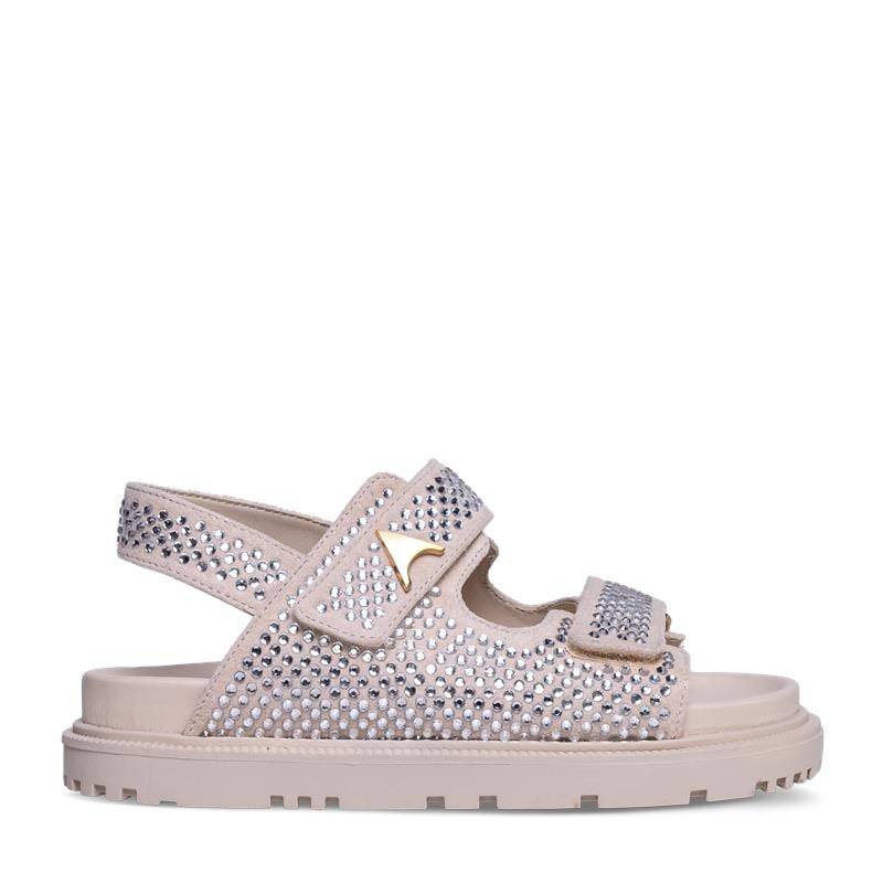 SANDÁLIA CARRANO PIG SUEDE C/STRASS BIRN - Carla Valente