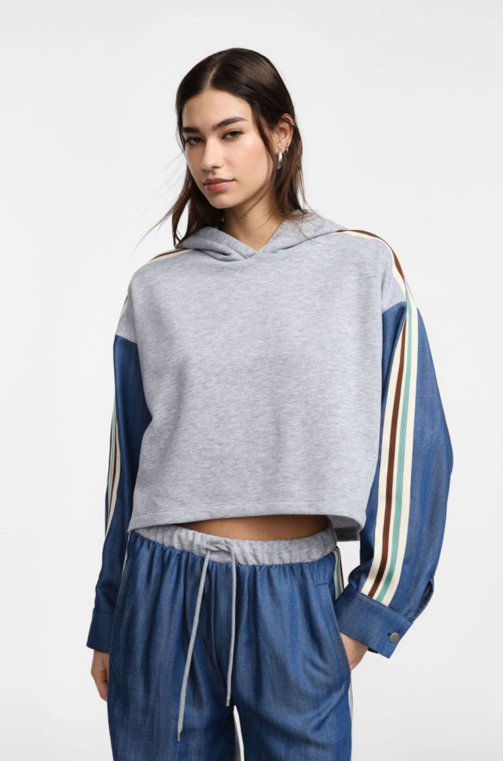 SWEATSHIRT PLEASE COMBINADO FELPA - Carla Valente