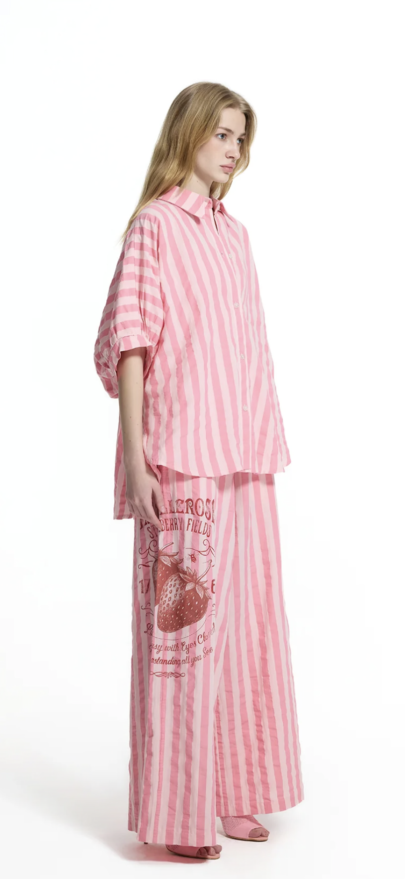 PANTALONA VDR RISCAS LATERAL STRAWBERRY FIELDS - Carla Valente