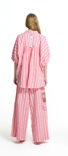 PANTALONA VDR RISCAS LATERAL STRAWBERRY FIELDS - Carla Valente