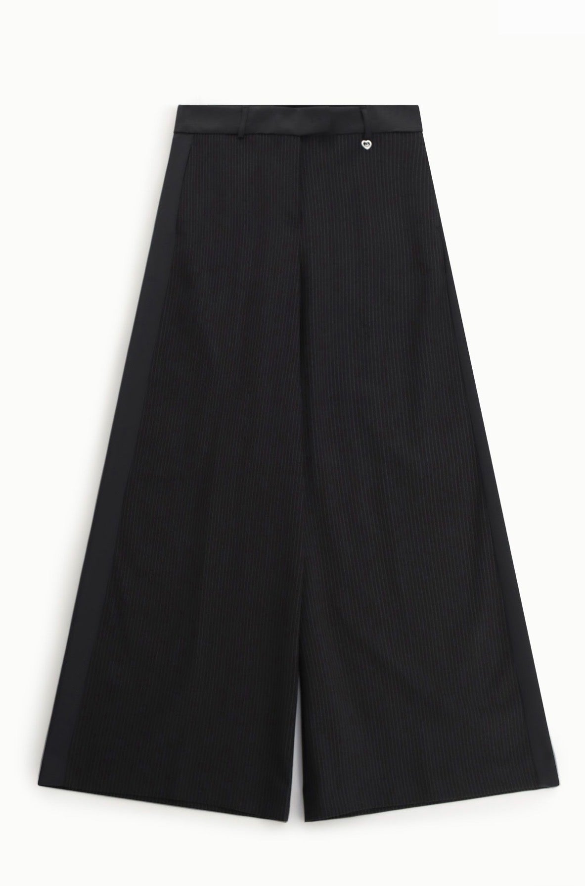 CALÇA PLEASE WIDE LEG CINTURA MÉDIA FATO COM RISCAS - Carla Valente