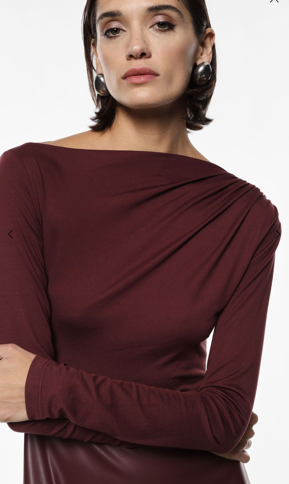 VESTIDO IMPERIAL COM CONTRASTE ECOPELE - Carla Valente
