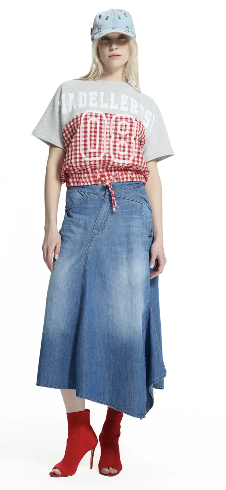 SWEATSHIRT VDR CROPPED 08 COMBINADO COM XADREZ - Carla Valente