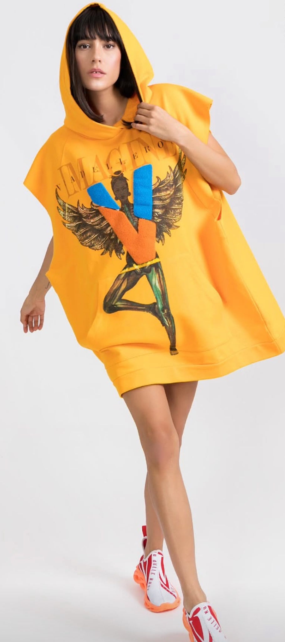 TUNICA VDR OVERSIZE ANGEL COM CARAPUÇO - Carla Valente