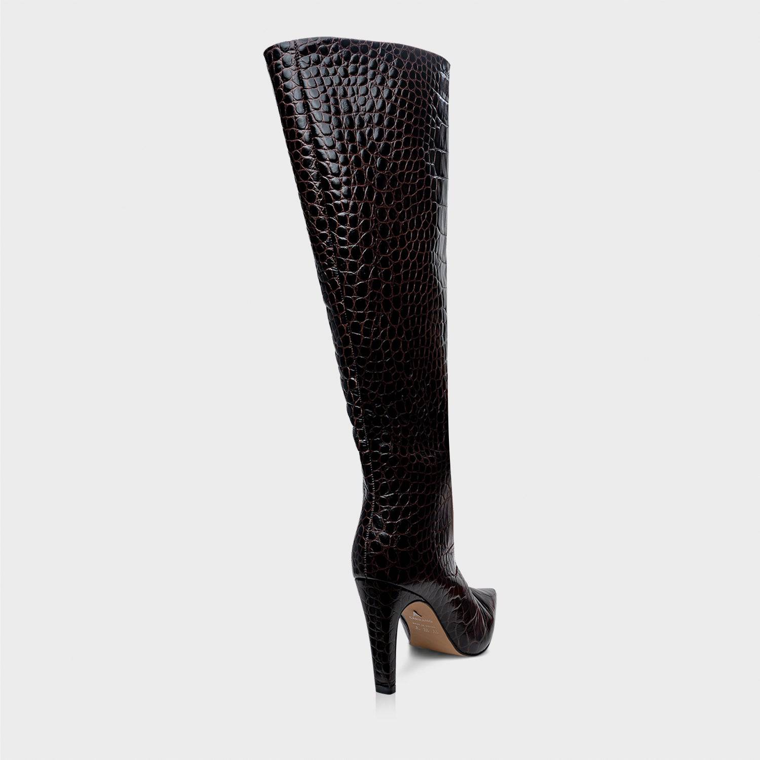 BOTA CARRANO CANO ALTO CROCODILE SALTO FINO CROCODILE - Carla Valente