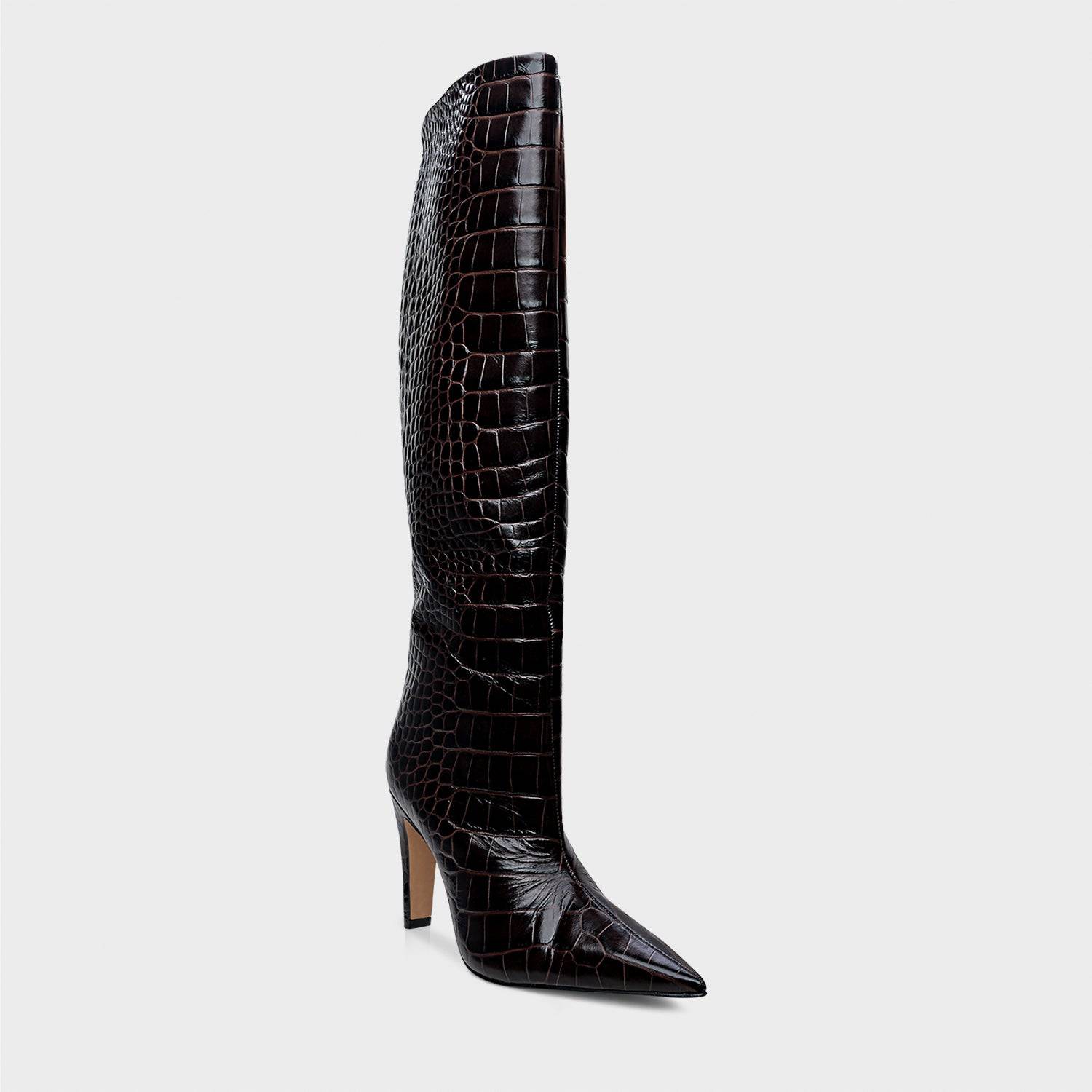 BOTA CARRANO CANO ALTO CROCODILE SALTO FINO CROCODILE - Carla Valente