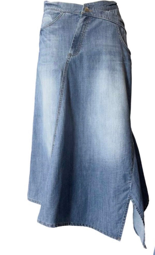 SAIA VDR ASSIMÉTRICA JEANS - Carla Valente