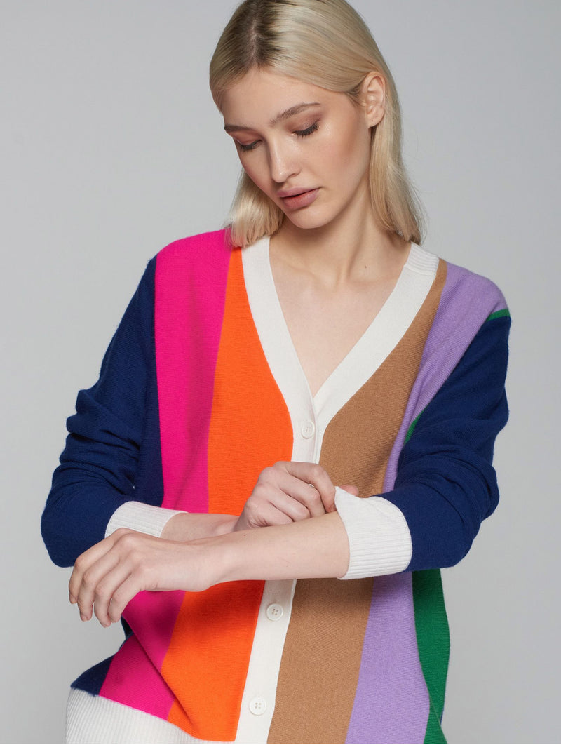 CARDIGAN VILAGALLO ALINA STRIPES