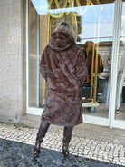 CASACO CLEO FAKE FUR  COM CARAPUÇO - Carla Valente