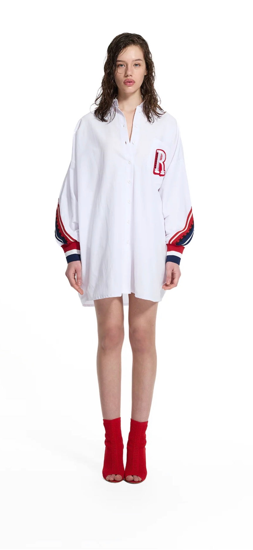 CAMISA VDR OVERSIZE BOLSO R COM PORMENOR LISTA BICOLOR - Carla Valente