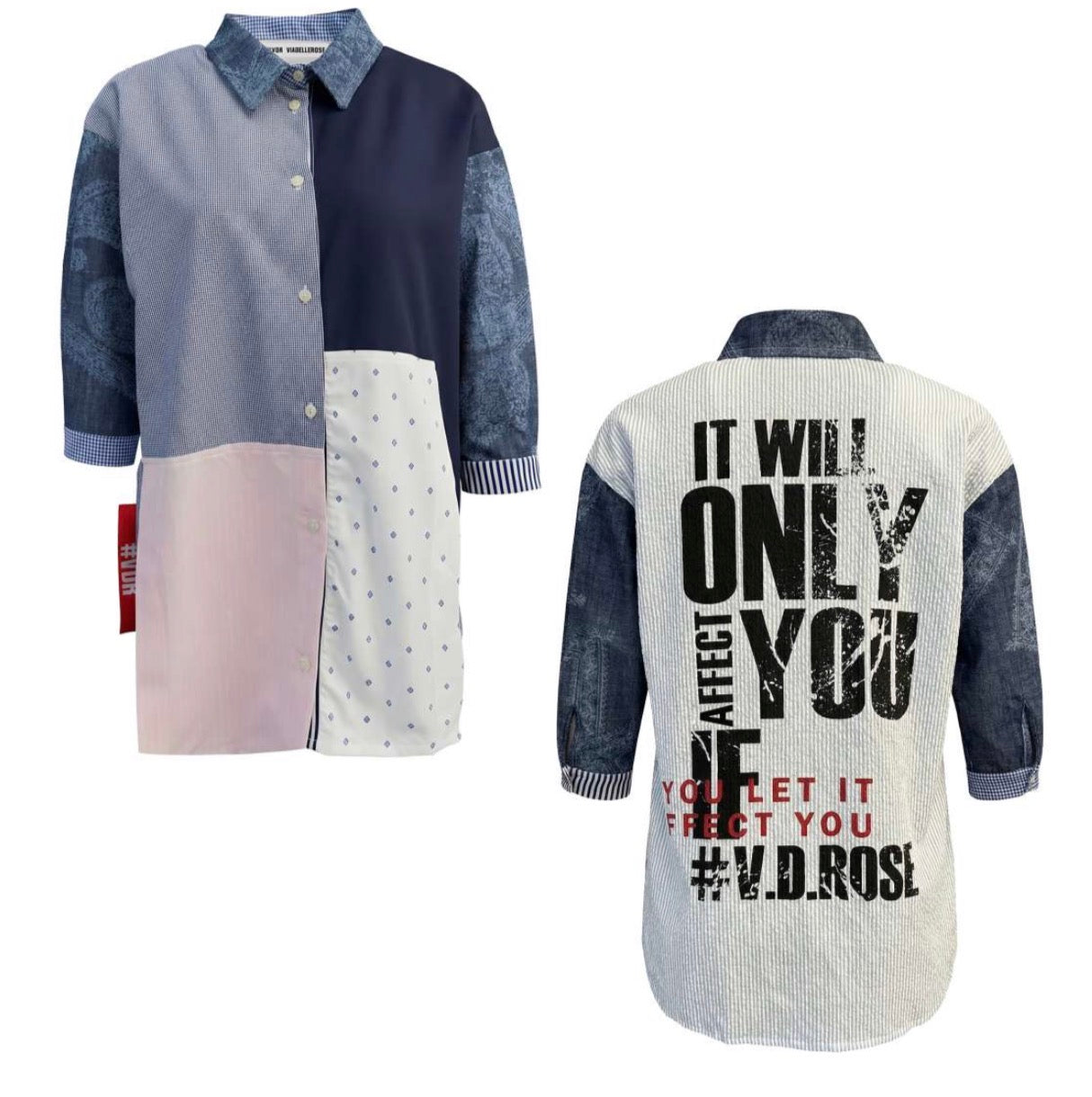CAMISA VDR MULTICOLOR IT WILL ONLY  AFFECT YOU IF YOU LET - Carla Valente