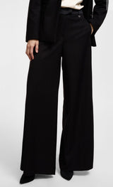 CALÇA PLEASE WIDE LEG CINTURA MÉDIA FATO COM RISCAS - Carla Valente