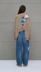 PANTALONA VDR OVERSIZE COM APLICAÇÃO FLOR - Carla Valente