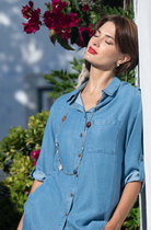 CAMISA LIBERJEANS TENCEL MANGA COM DOBRA - Carla Valente