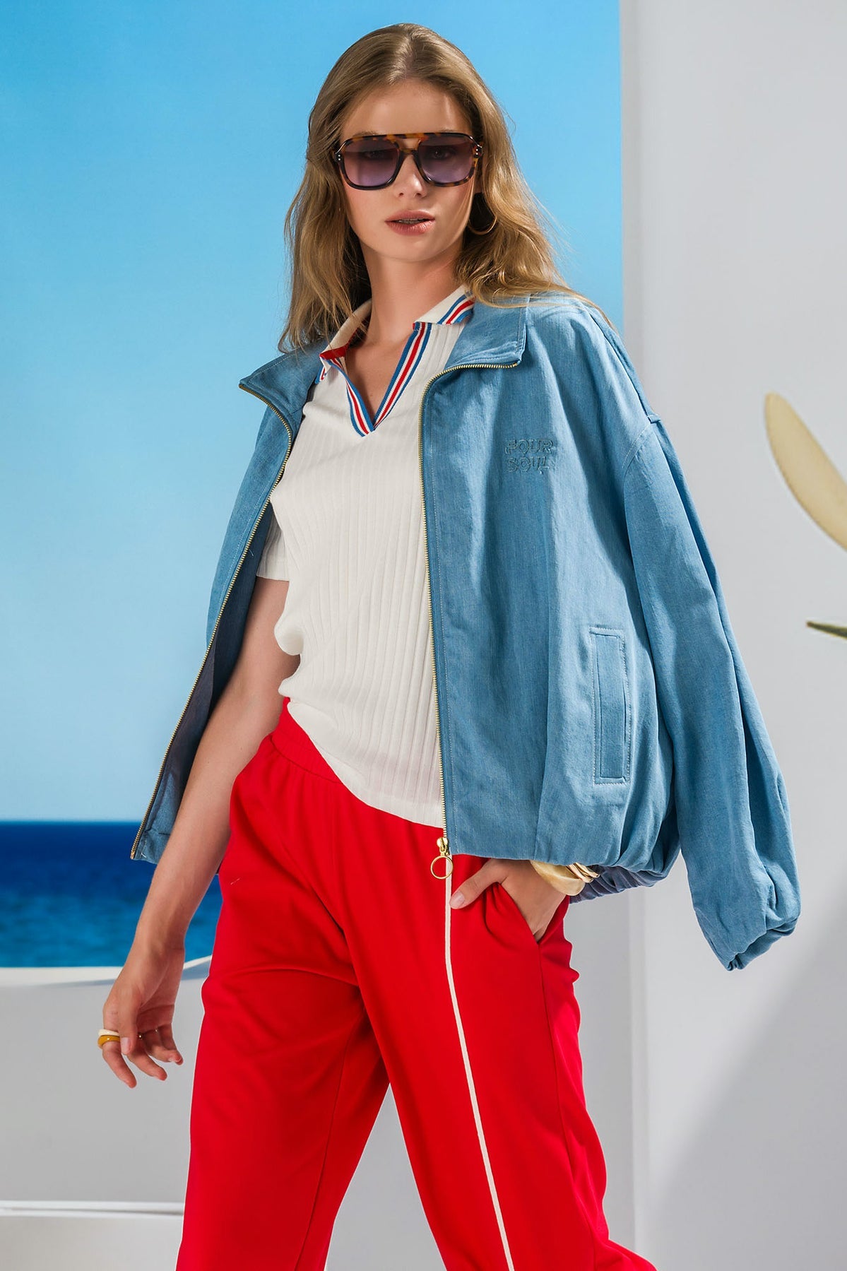 BOMBER FOURSOUL JEANS - Carla Valente