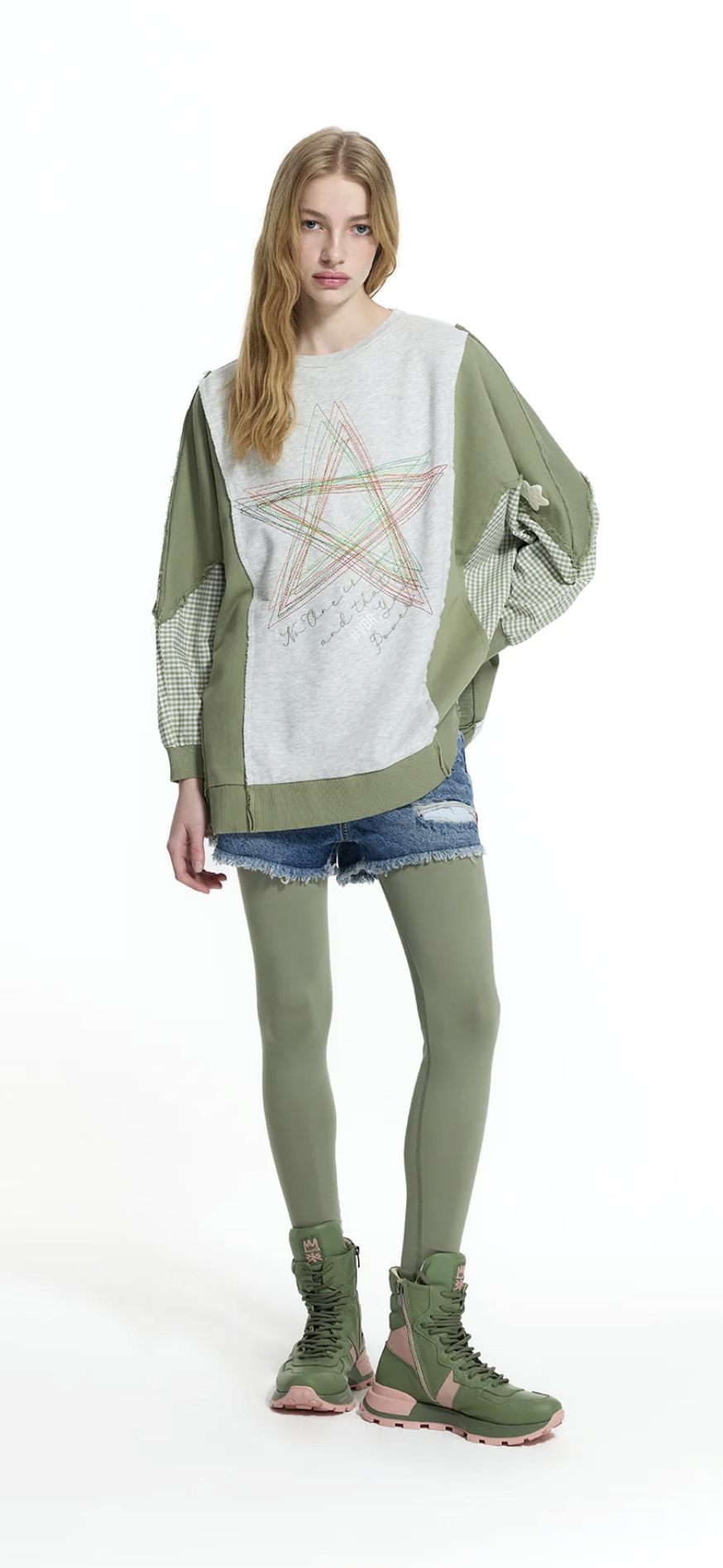 SWEATSHIRT VDR COMBINADA FELPA COM XANDR - Carla Valente