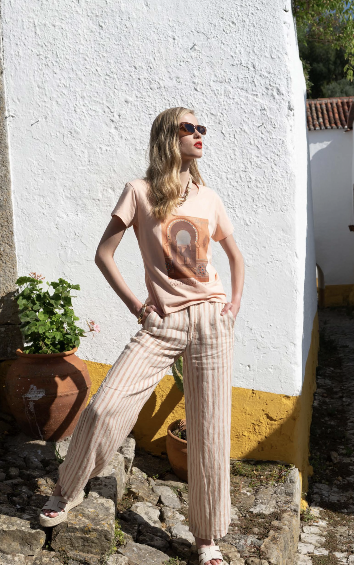 CALÇA LIBERJEANS WIDE LEGE LINHO AS RISCAS - Carla Valente