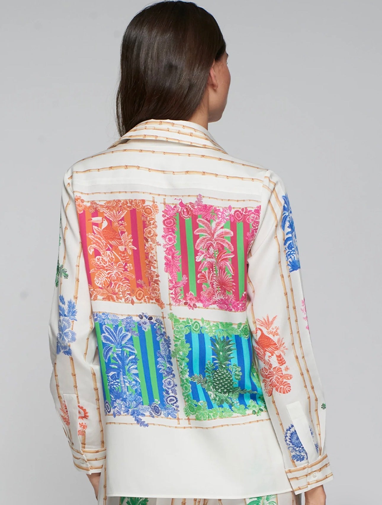 CAMISA VILAGALLO ESTAMPADA BAMBU TUCAN - Carla Valente