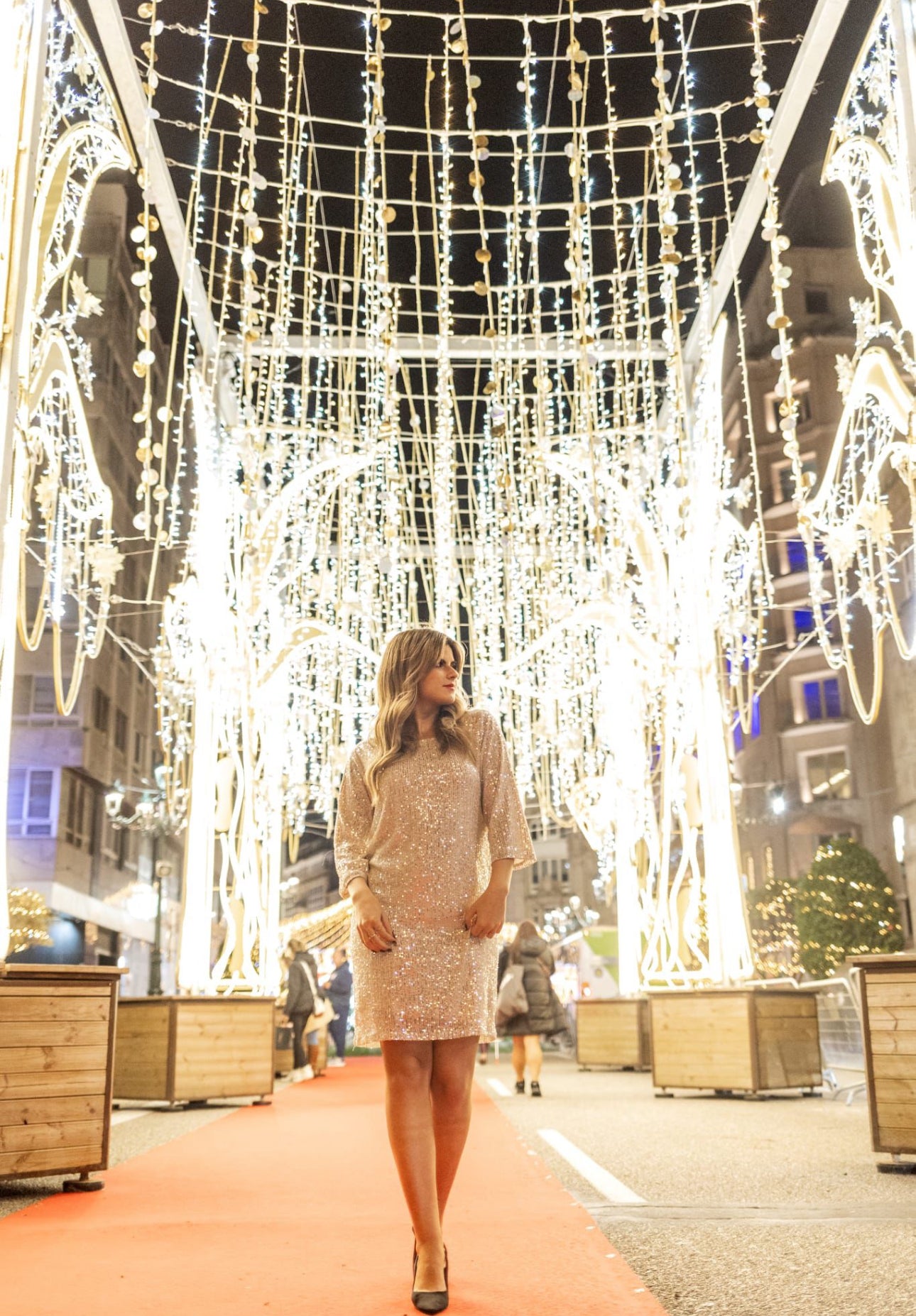 VESTIDO LANTEJOULAS DECOTE REDONDO - Carla Valente