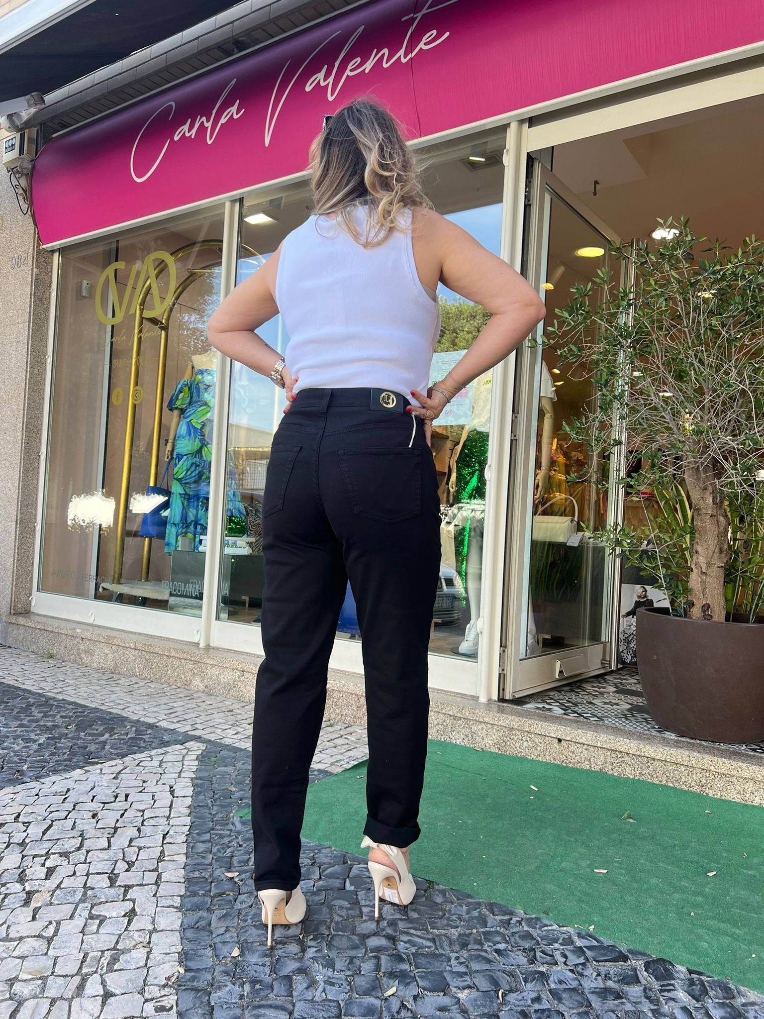 CALÇA LIBERJEANS MOM FIT SARJA - Carla Valente