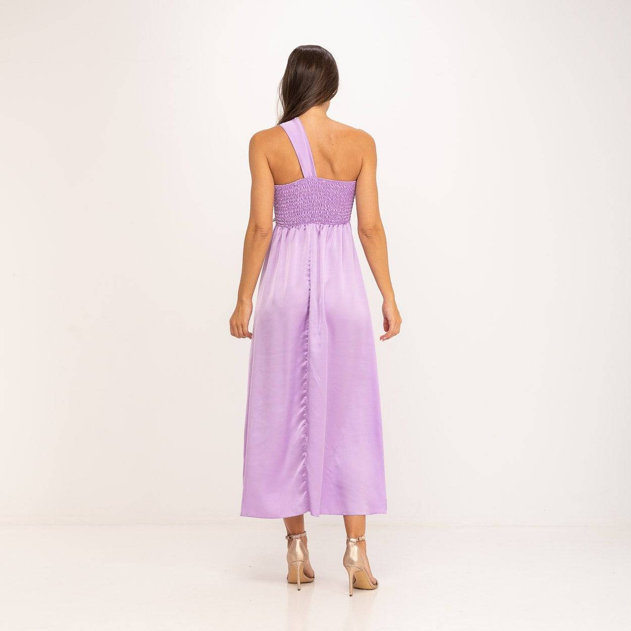 VESTIDO ASSIMÉTRICO LAÇO OMBRO - Carla Valente