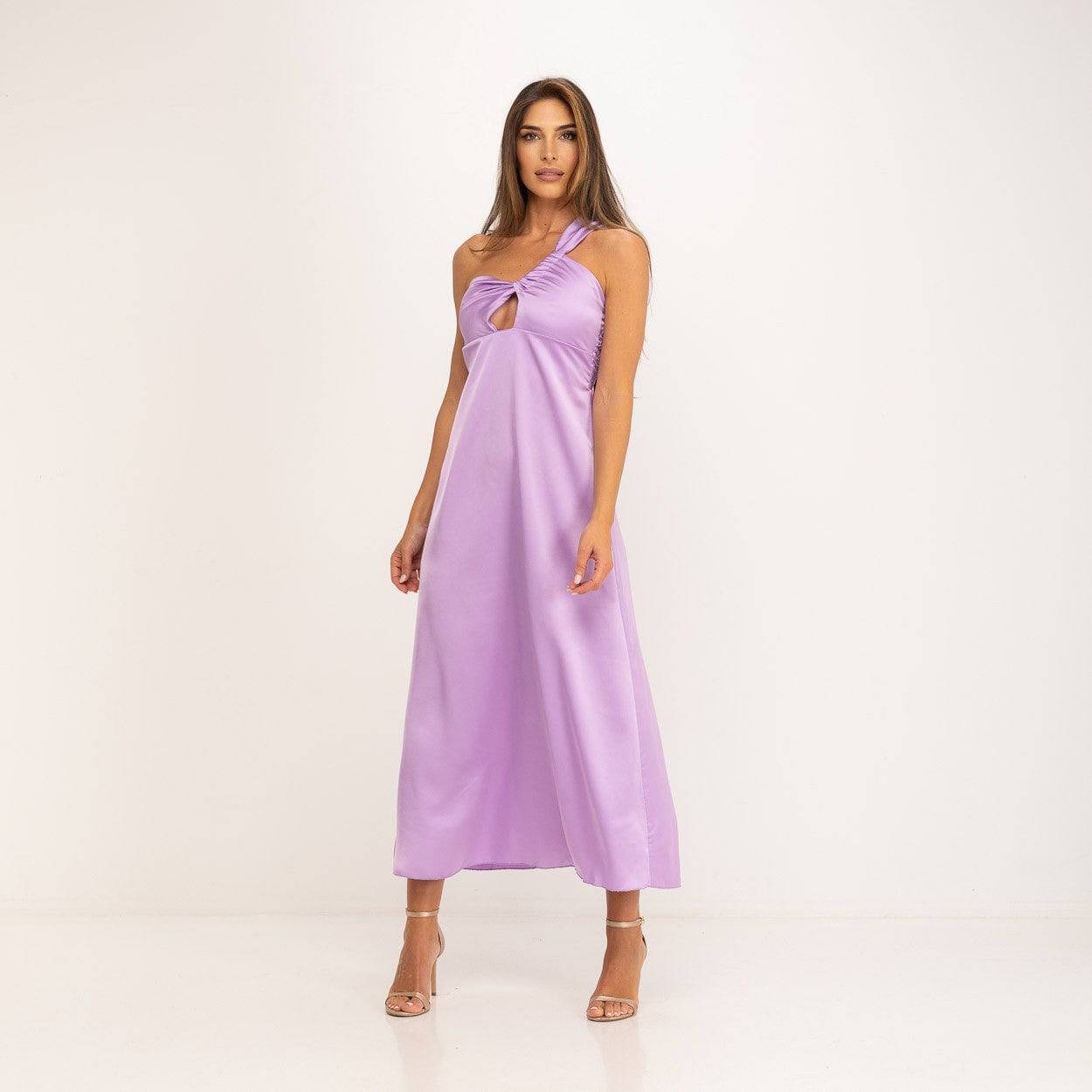 VESTIDO ASSIMÉTRICO LAÇO OMBRO - Carla Valente