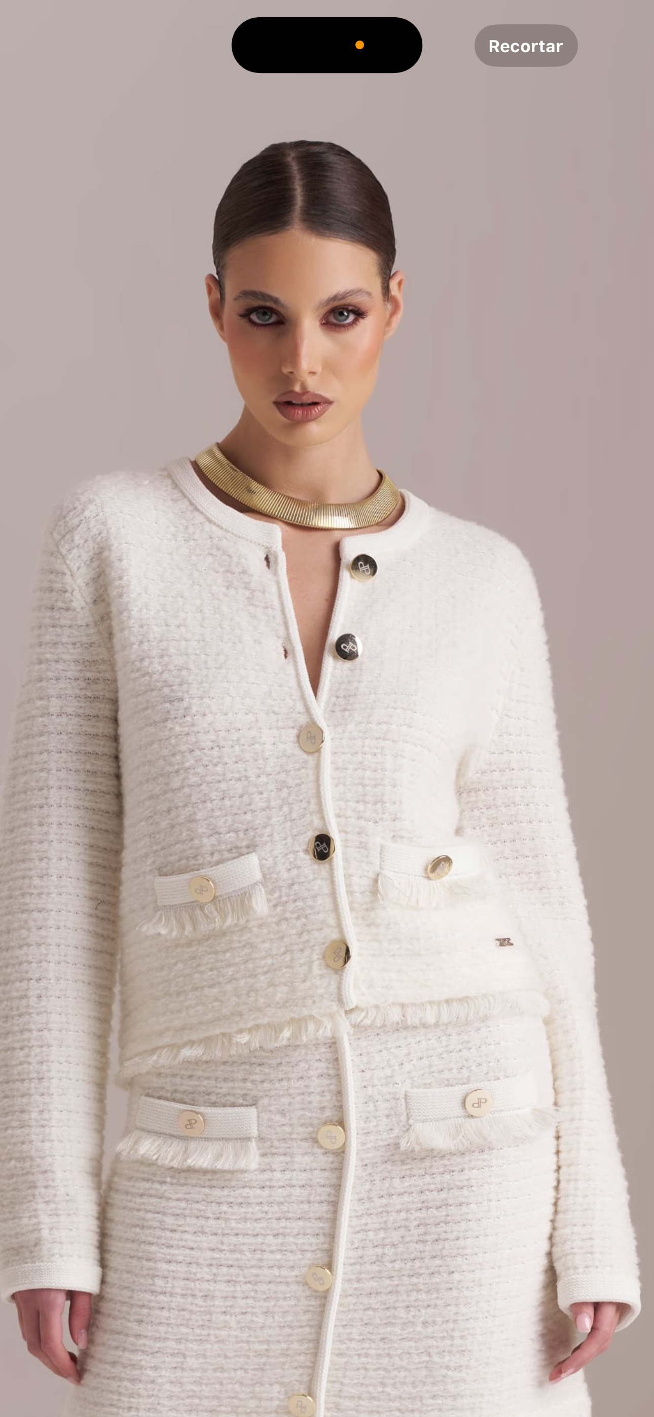 CARDIGAN PHO FIRENZE DE MALHA COM BOTÕES DOURADOS - Carla Valente