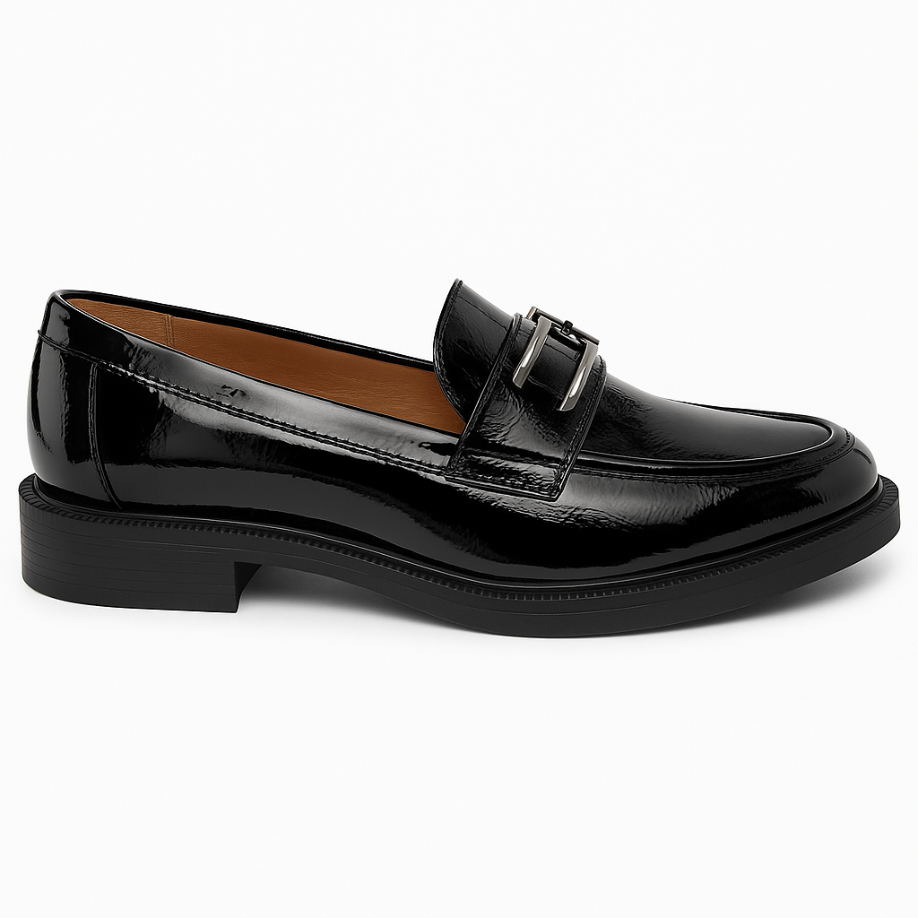 MOCASSIN SACCHI ENVERNIZADO FIVELA - Carla Valente