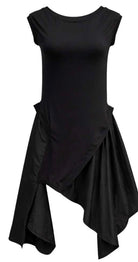 VESTIDO VDR DECOTE BARCO FOLHO ASSIMÉTRO - Carla Valente