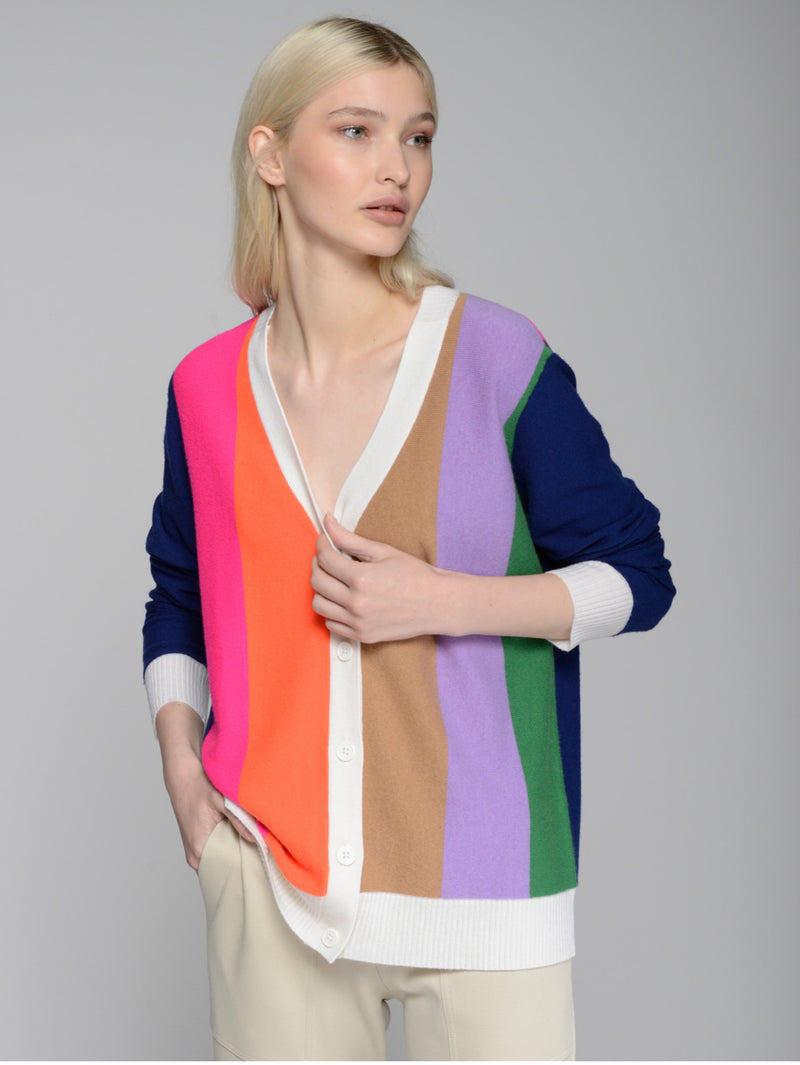 CARDIGAN VILAGALLO ALINA STRIPES