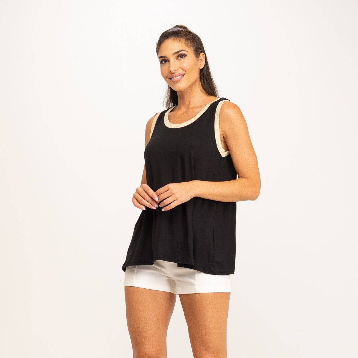 TOP MALHA APONTAMENTOS EM LUREX - Carla Valente