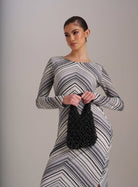 SACO PHO FIRENZE TECIDO EFEITO CROCHET COM STRASS - Carla Valente