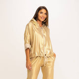 JACKET ALBNS  DE CAPUZ GOLD - Carla Valente