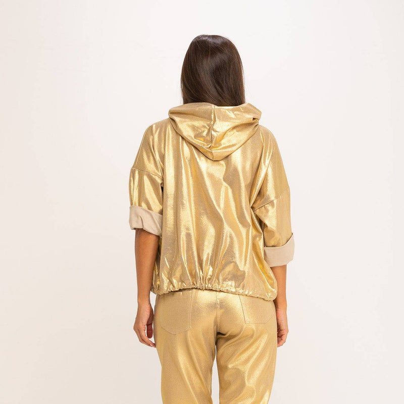 JACKET ALBNS  DE CAPUZ GOLD - Carla Valente