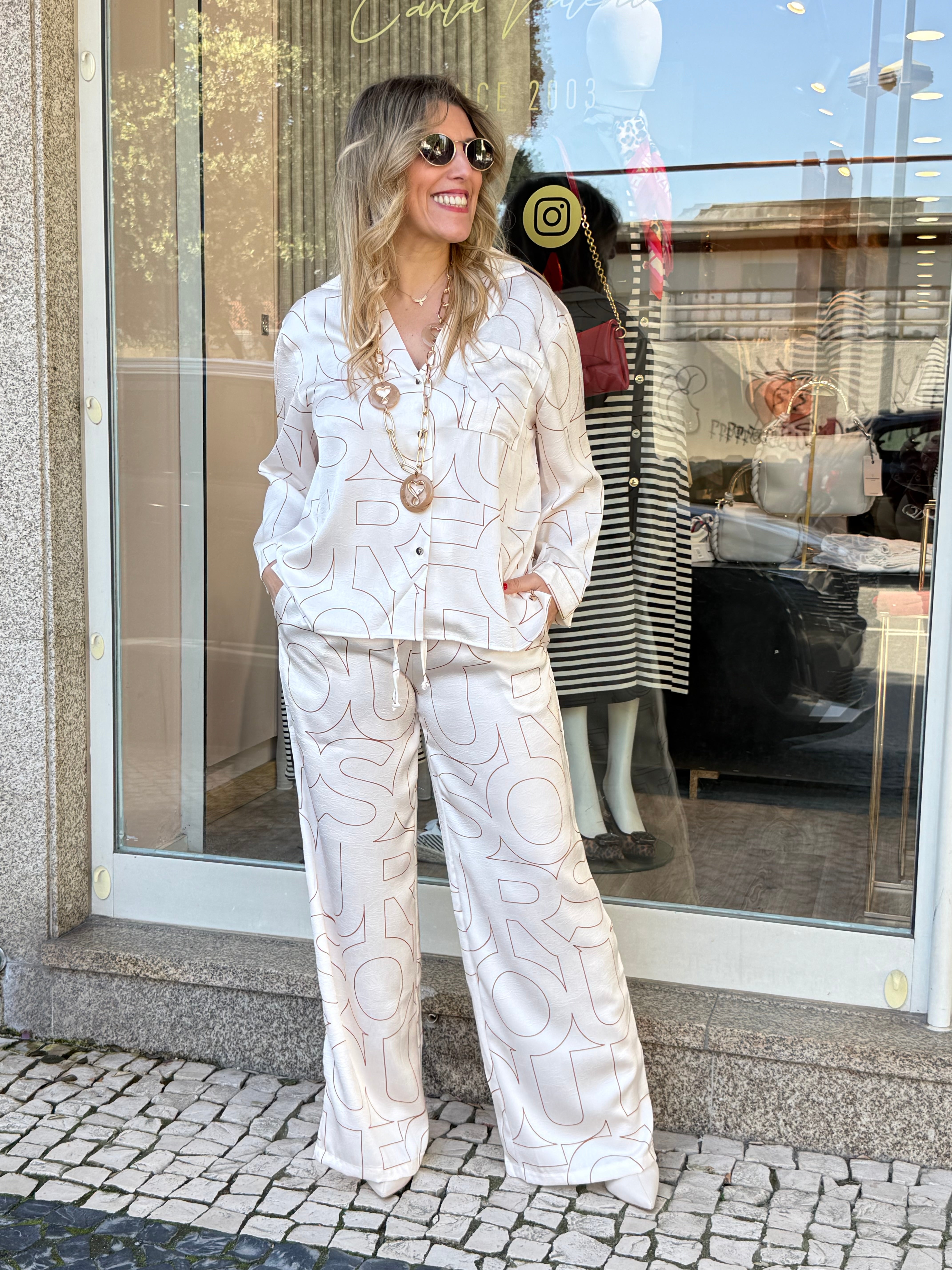 CALÇA FOURSOUL MONOGRAMA - Carla Valente