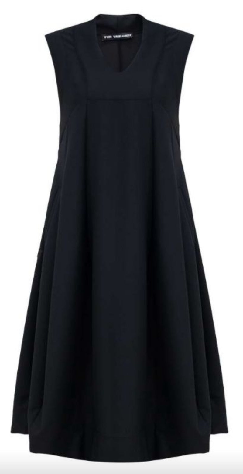 VESTIDO VDR ABALONADO C/BOLSOS - Carla Valente