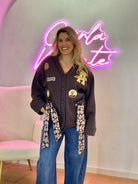 CASACO DIXIE PATCHWORKS C/ EFEITO BOLSO - Carla Valente