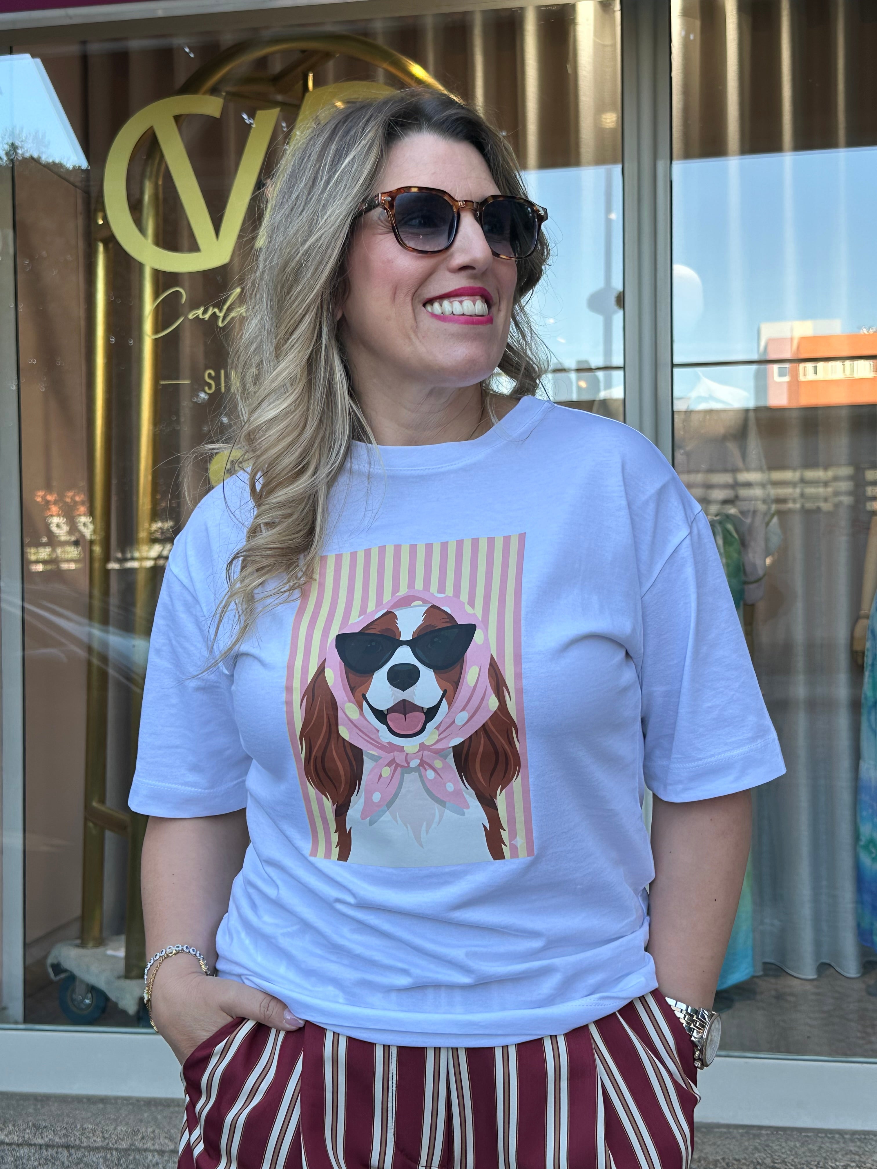 T-SHIRT DIXIE DOG LENÇO - Carla Valente